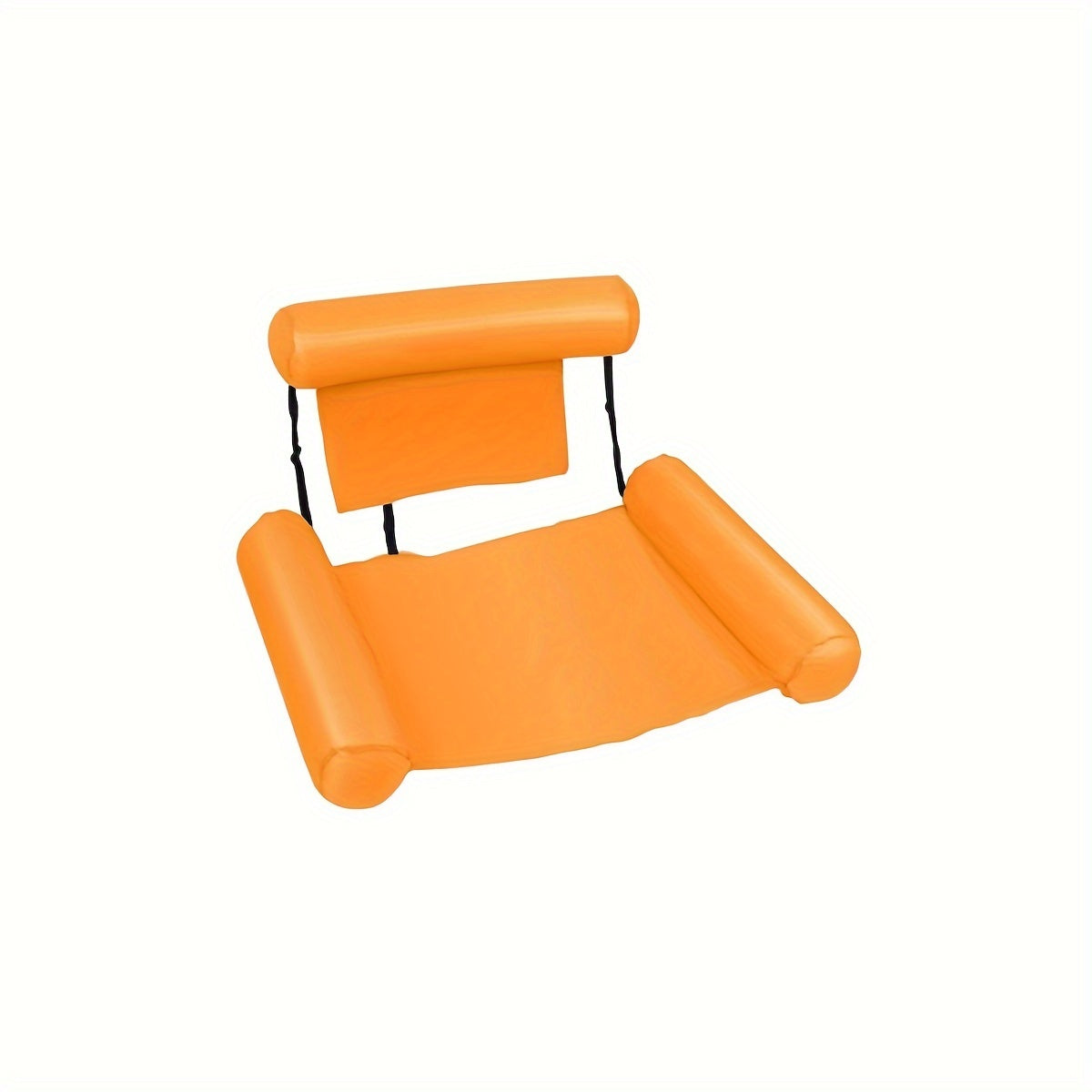 Взрослый надувной плавательный круг-кресло с подлокотниками и поддержкой головы для пляжа, озера, бассейна, желтый