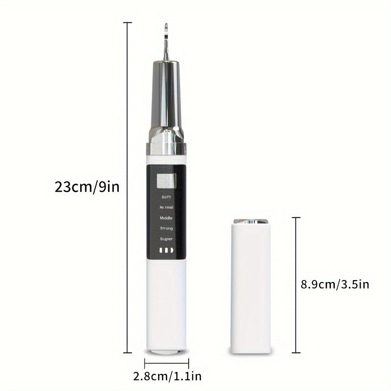 Portable Dental Cleaner With LED Lights Interchangeable Heads Tartar Removal
