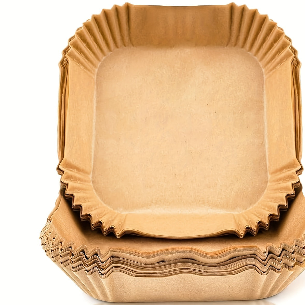 Square Air Fryer Paper Pads BPA-Free Waterproof Disposable Baking Accessories Pack of 50 100 250