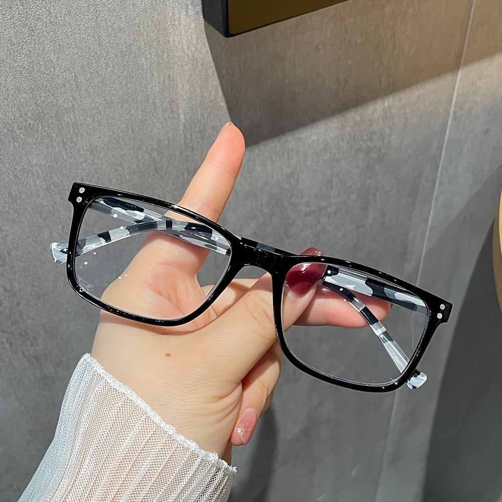 2 ta to'plam Kvadrat o'qish ko'zoynaklari, Erkaklar va Ayollar uchun Ko'k Nurni Blokirovka Qiluvchi Radiatsiya Himoyasi