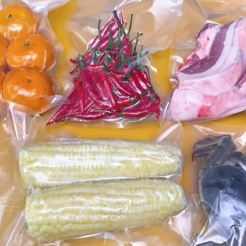 Food-Grade Vacuum Seal Bags, Microwave Safe, Reusable Storage for Kitchen