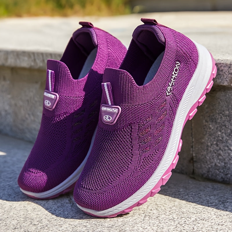 Women's Breathable Soft Casual Sports Shoes Low Top Solid Color All-Season