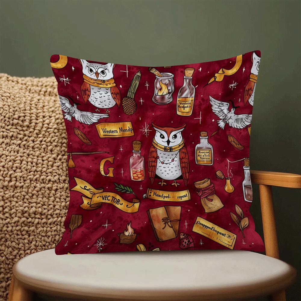 Elegant Gothic Magic Divination Yostiq Qopqog'i - Sizning Mehmonxona Divaniga yoki Ofis Stuliga Issiqlik va Usul Qo'shadi, O'lchami 45.01 sm (Yostiq kiritilmagan) - Rojdestvo Bezaklash uchun Ajoyib!