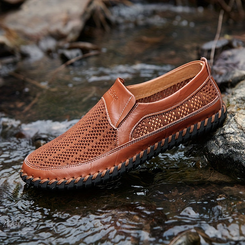 Katta o'lchamdagi erkaklar uchun nafas oladigan, sirpanmaydigan, tasodifiy plyaj suv poyabzallari