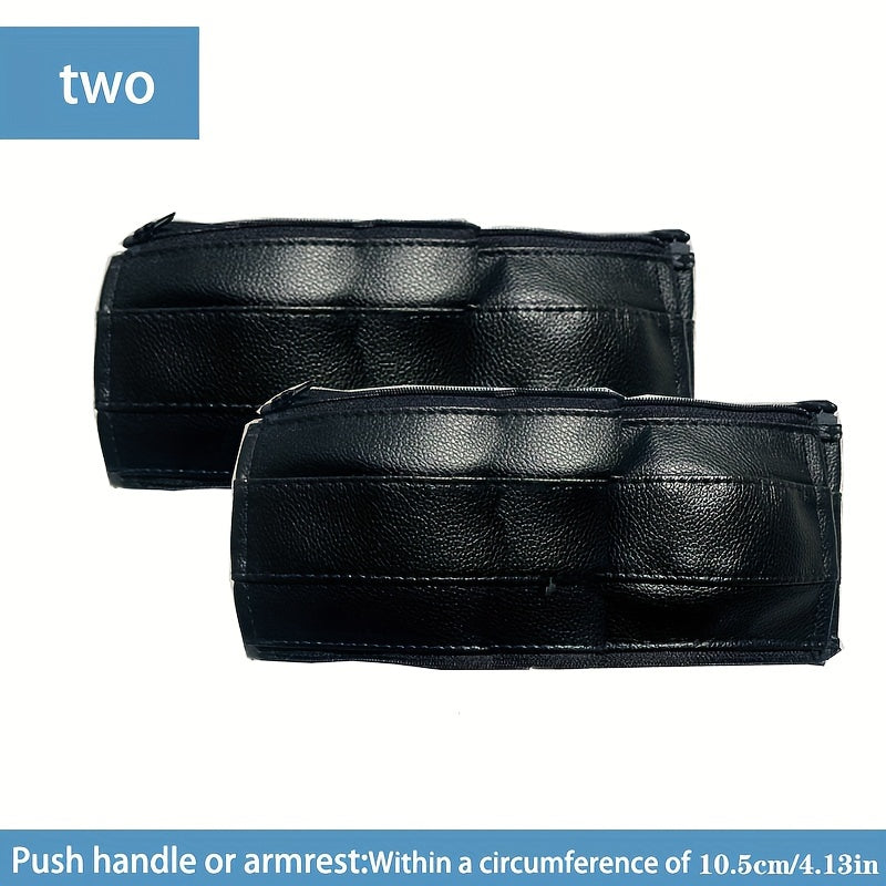 Premium Faux Leather Stroller Armrest Cover for Baby Carriages