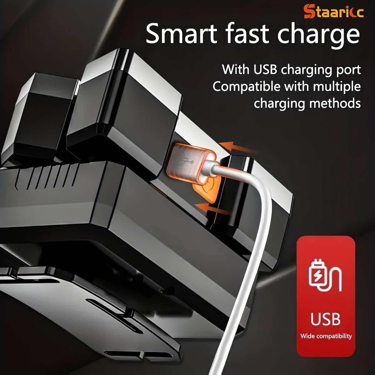 Linterna frontal LED recargable 2/1 paquete impermeable con carga USB para acampada al aire libre, pesca y emergencias