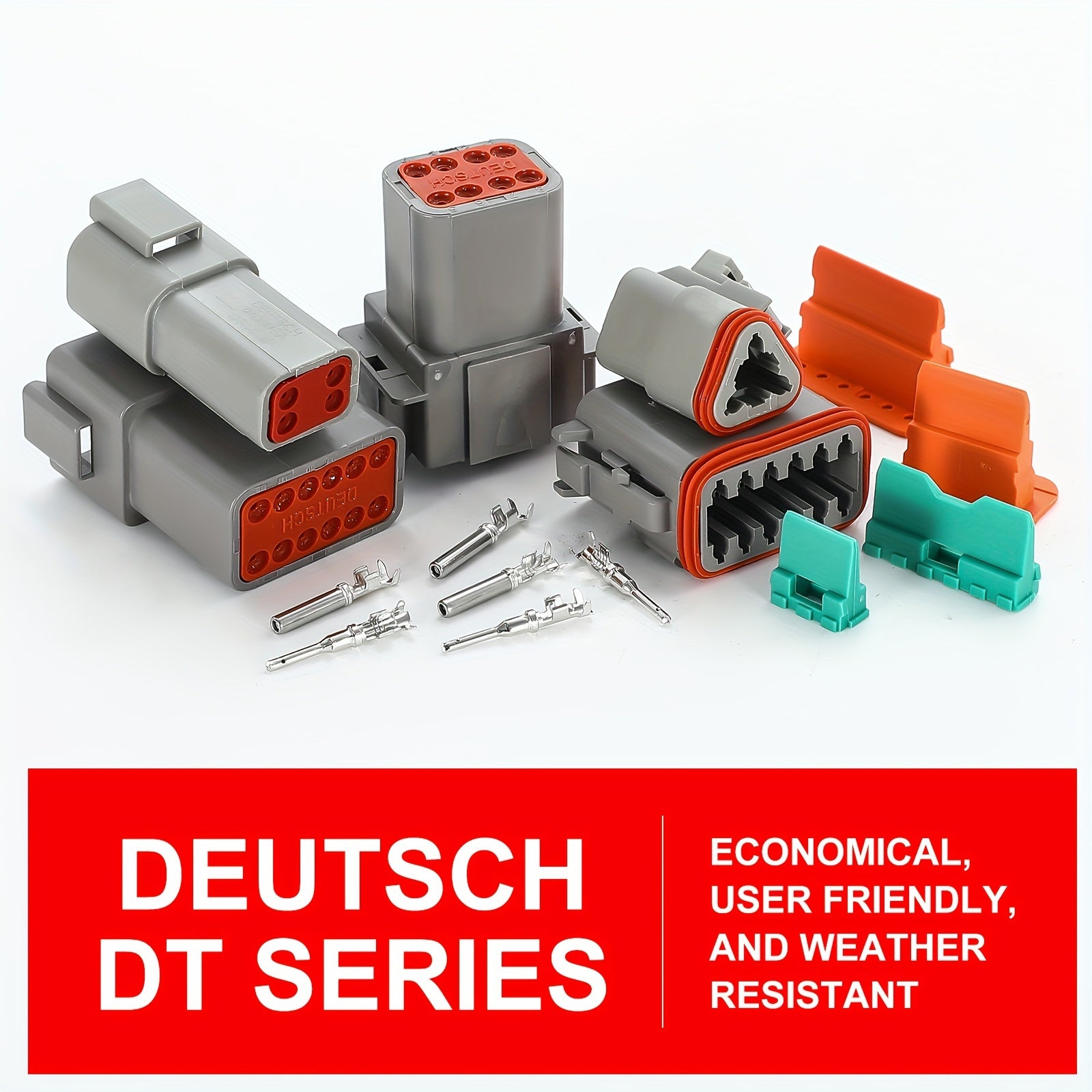 Водонепроницаемый комплект соединителей для проводов 188 шт. герметичные автомобильные разъемы с штырями