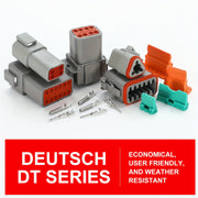 Kit de conectores de cables impermeables de 188 piezas para automoción con enchufe sellado y pines