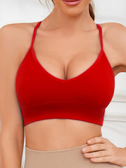 Women's Cross Backless Strapless Bra Tops Pack of 3, Breathable Fabric