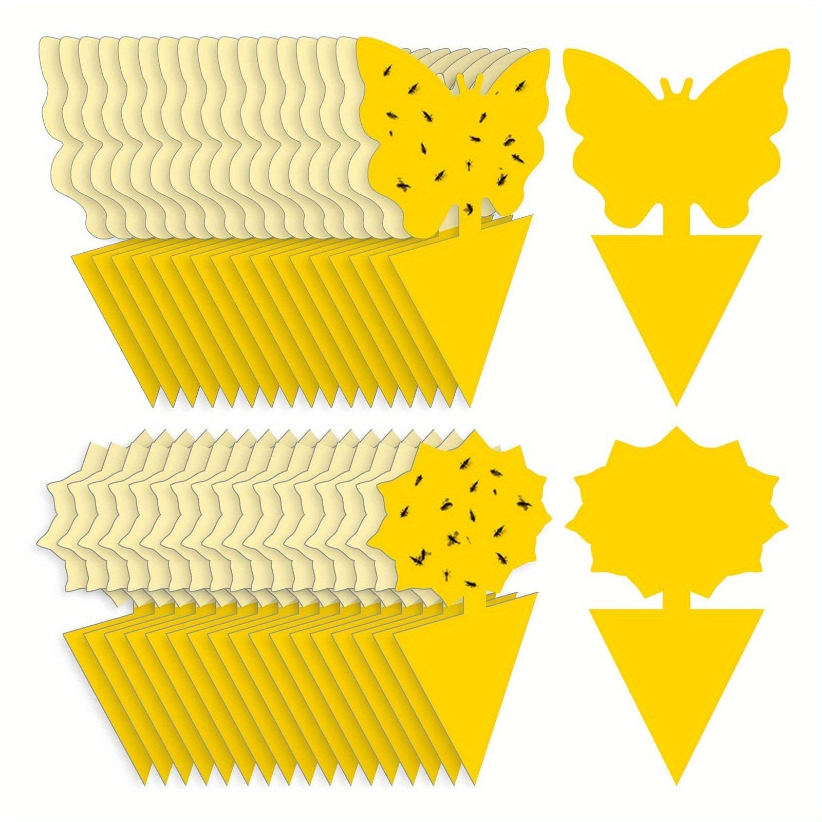 10/20/30 упаковка желтых липких ловушек для фруктовых мошек, мух, жуков, борьба с вредителями