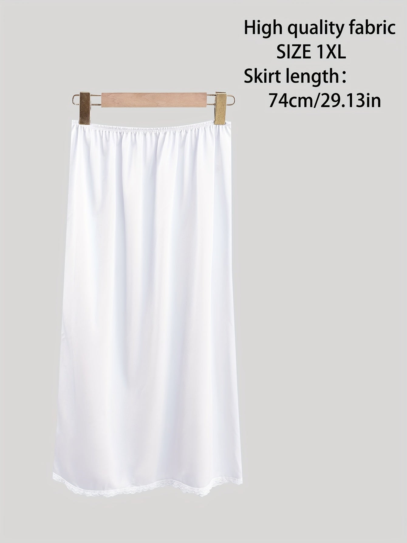 Women's Plus Size Midi Slip Dress Two-Pack All-Season Lace Contrast