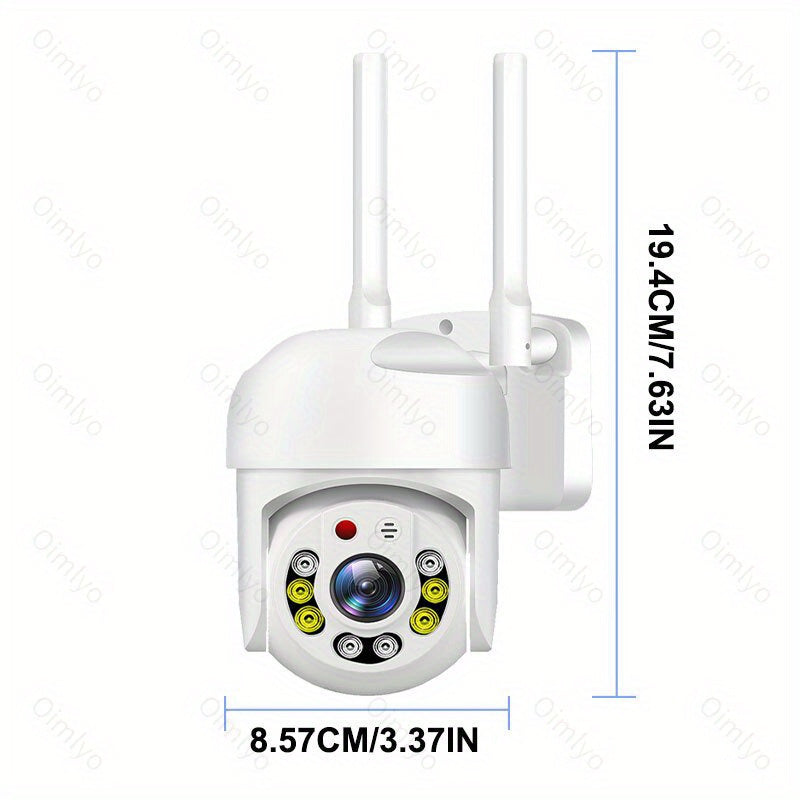 WiFi Security Camera 1080p Auto Tracking Night Vision AI Human Detection Two-Way Audio 360° Panoramic USB