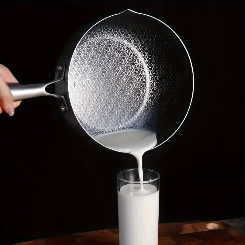 Olla de acero inoxidable con recubrimiento antiadherente de panal para sopa y guiso