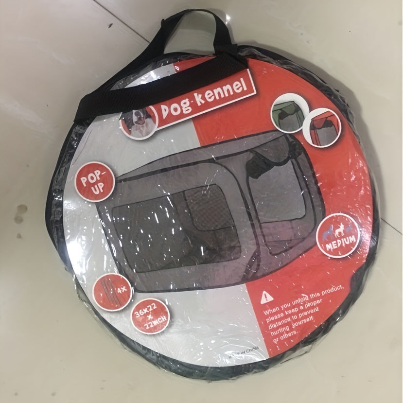 Foldable Pet Cage with Lockable Zipper for Cats and Small Dogs Indoor Outdoor Use