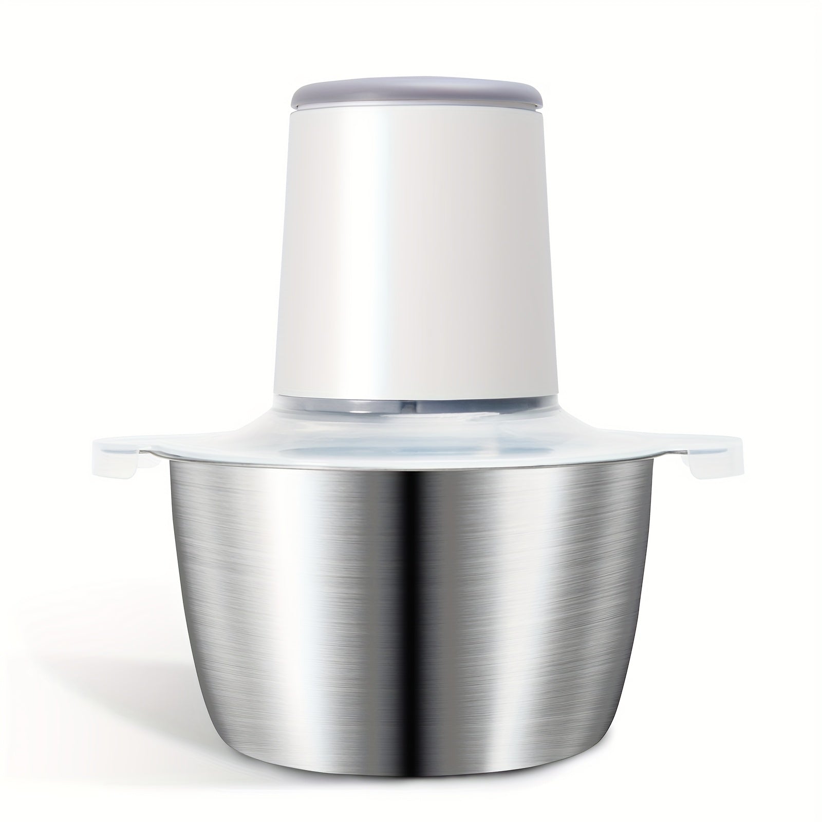 Procesador de alimentos de acero inoxidable de 8 tazas con cuchillas, carga USB, batería recargable