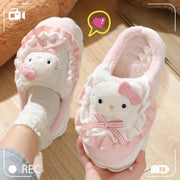 Women's Plush Cartoon Indoor Slippers Warm Cozy Autumn Winter