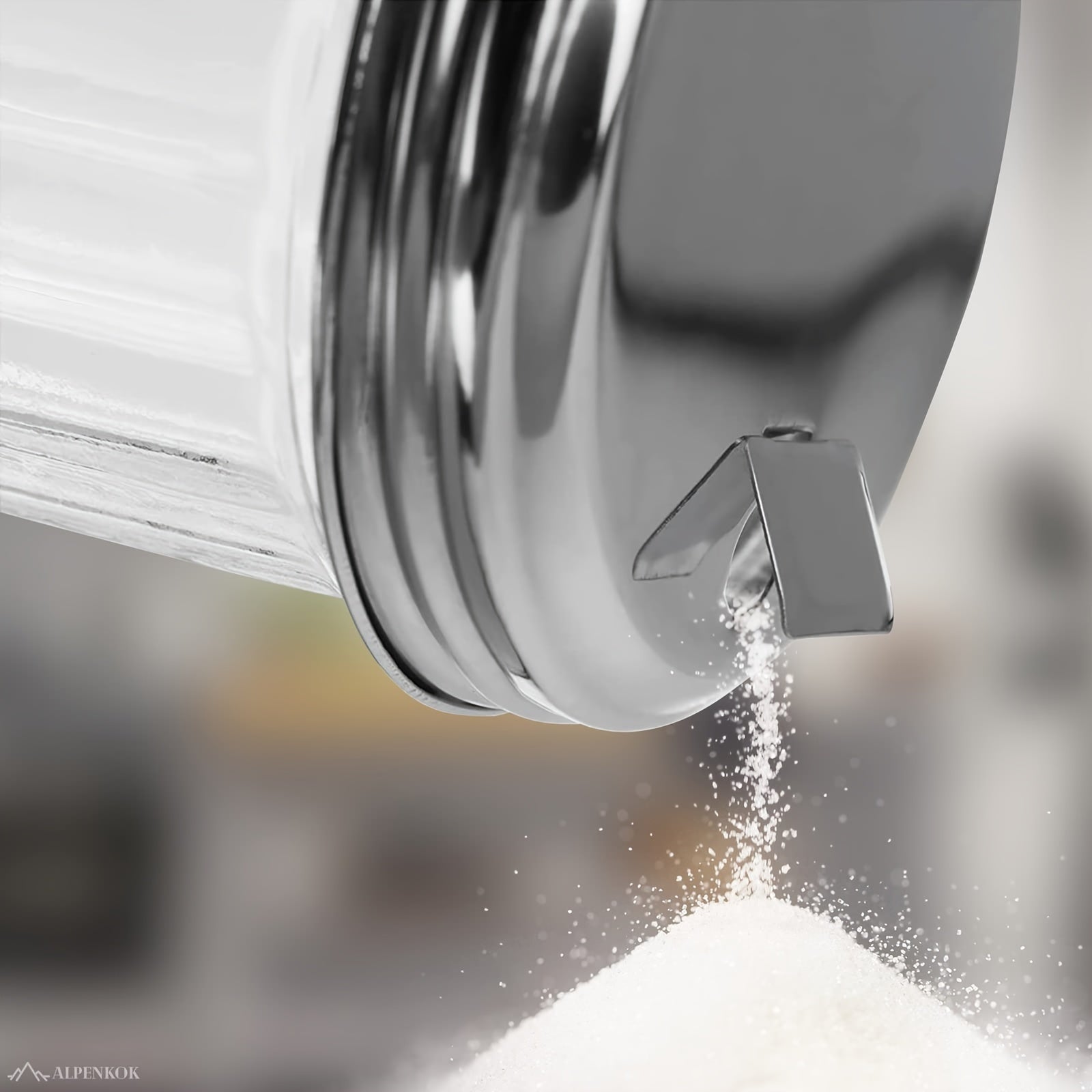 Glass Sugar Dispenser Jar with Lid for Kitchen Coffee Bar Salt Storage