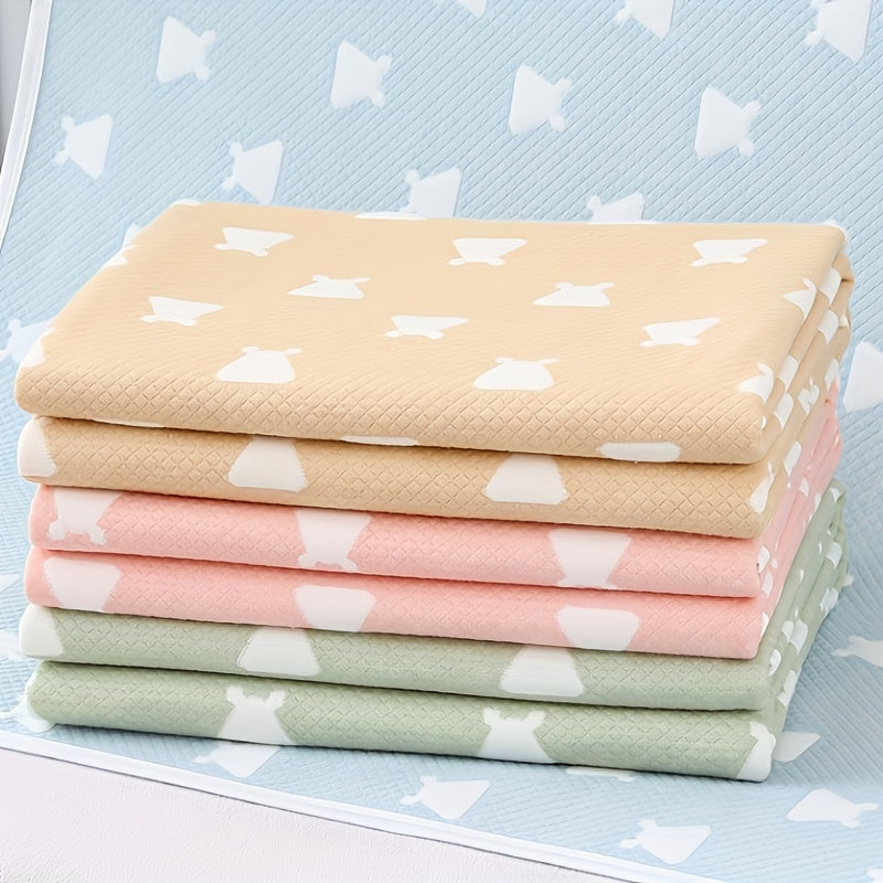 Water-Resistant Diaper Changing Pad with Absorbent Mat and Washable Mattress