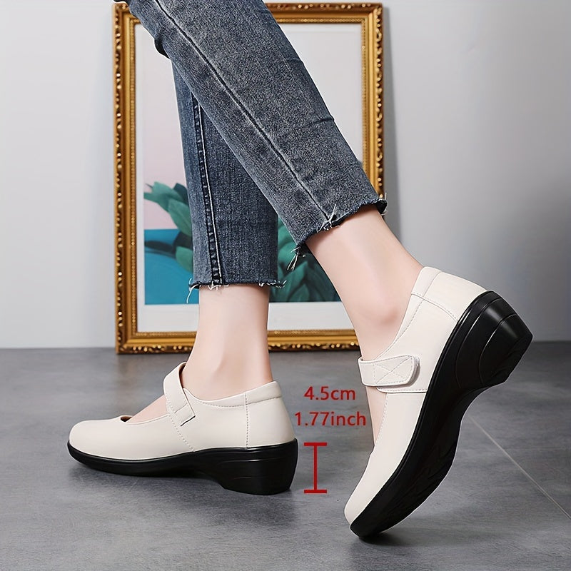 Ayollar uchun Mary Jane tufli sintetik, nafas oladigan, sirpanmaydigan, dumaloq burchakli