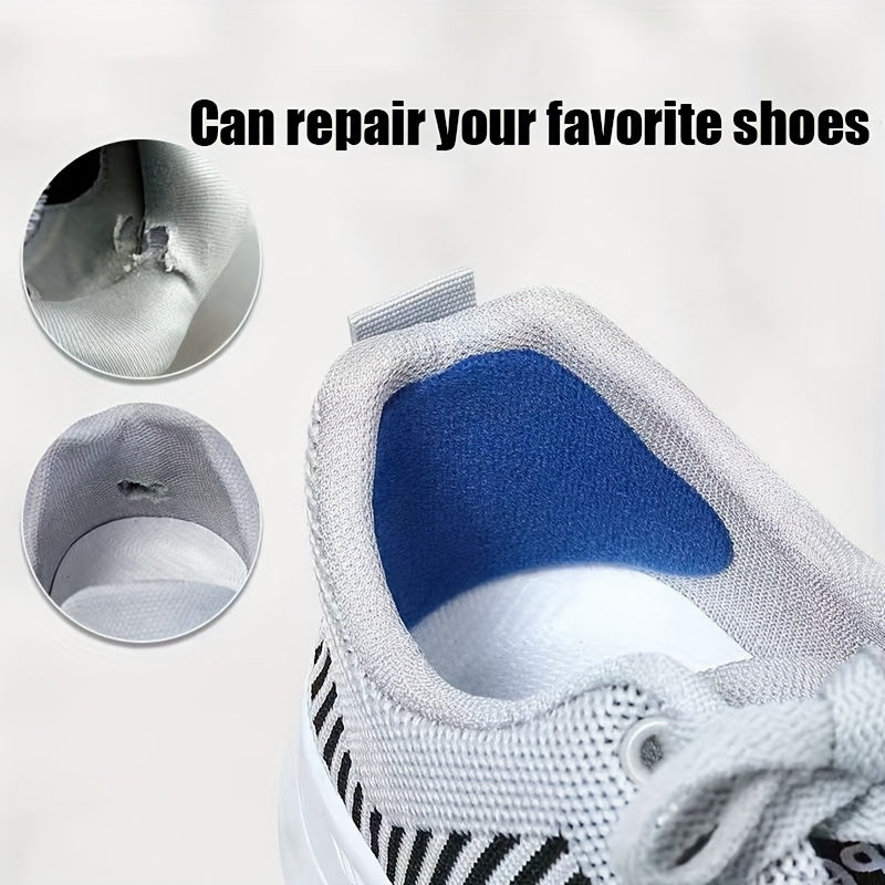 Unisex Plush Shoe Heel Grips 4 Pack Breathable Cushion Pads for Sneakers
