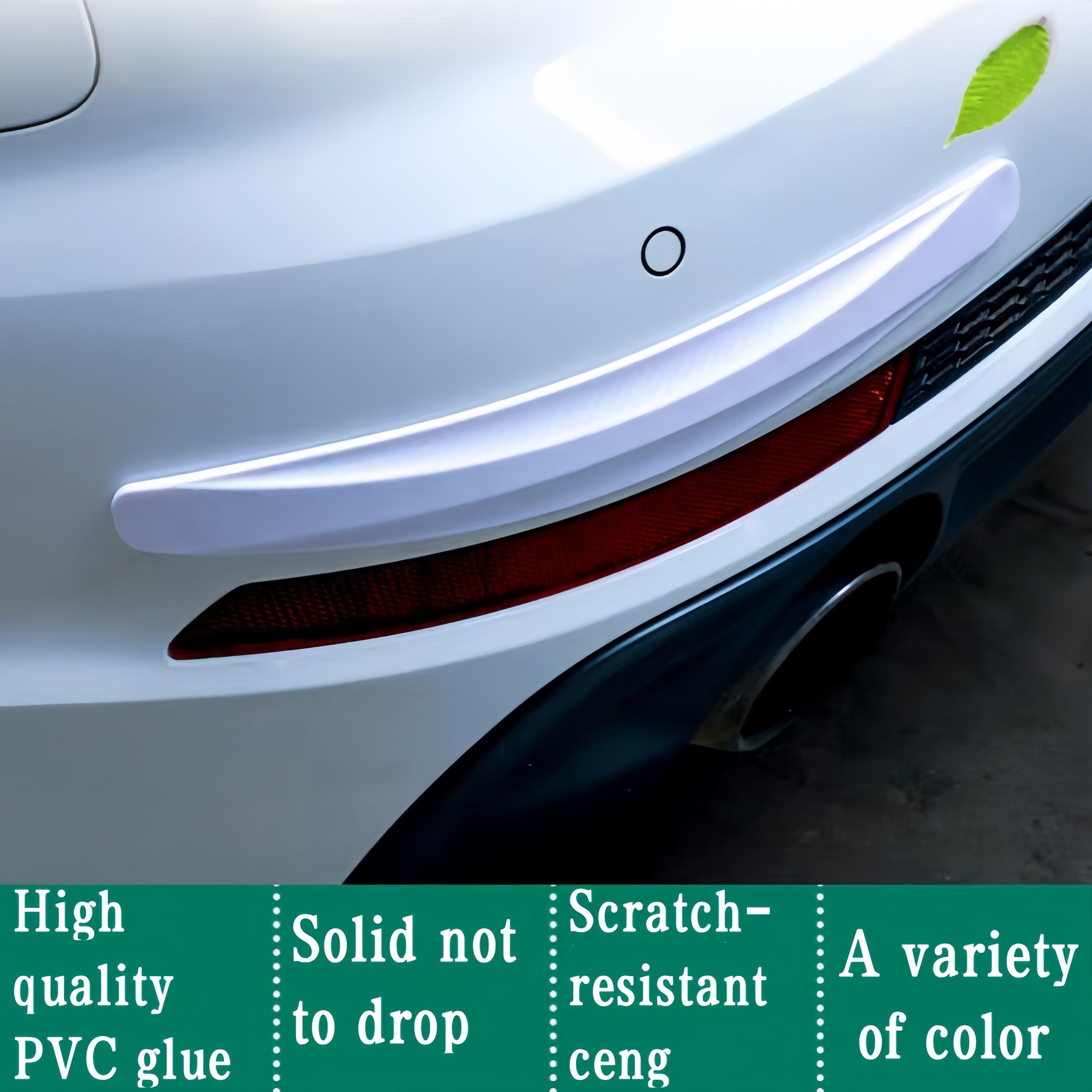 2pcs Rubber Car Corner Bumper Guards Anti-Scratch Universal Front Rear Protectors