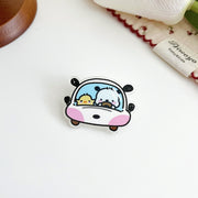 Bolalar uchun 8 ta akril broşetlar to'plami, multfilm hayvonlari va itchalar pinlari, yorqin rangli belgilash aksessuarlar, sumkalar, kurtkalar, shapka uchun