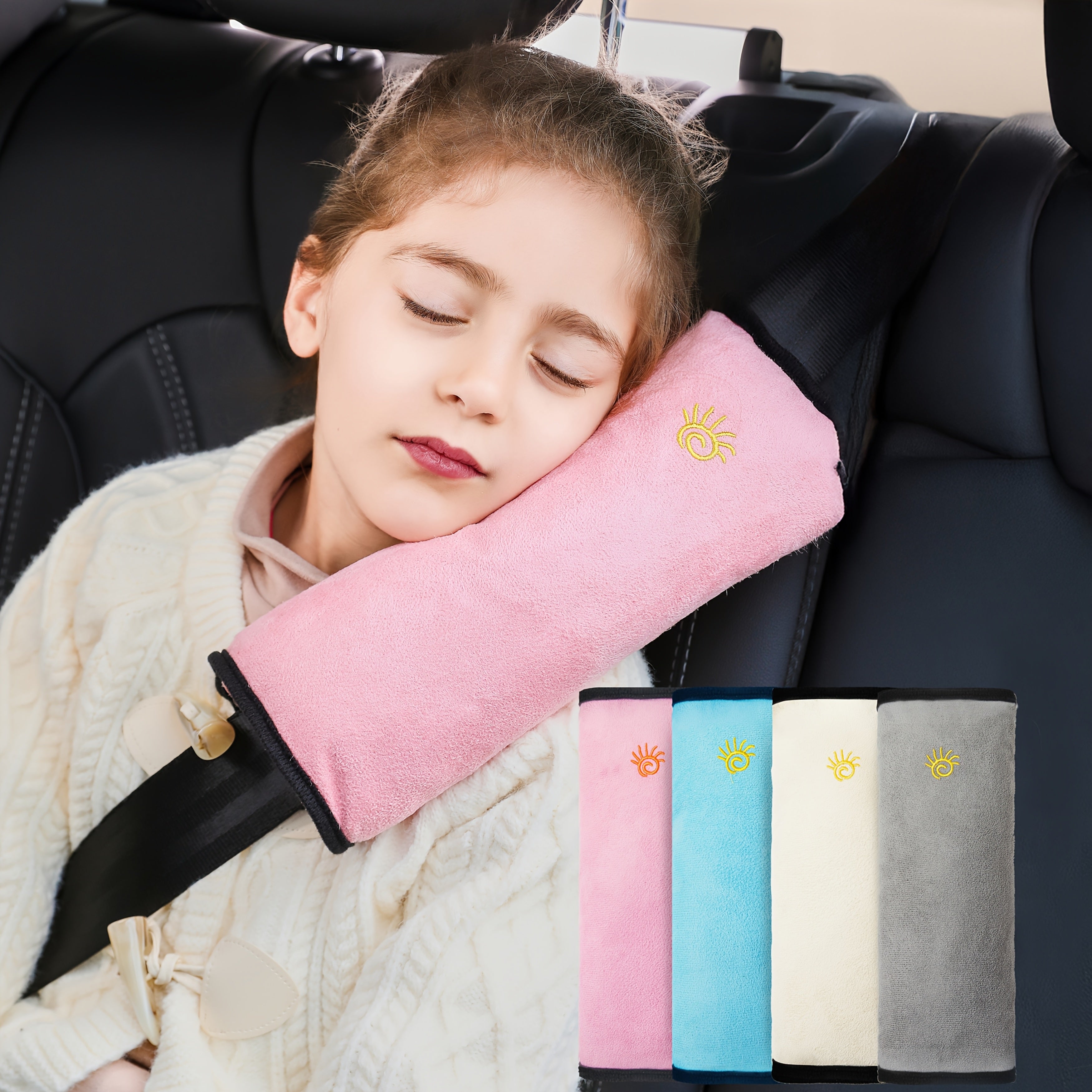 Car Safety Shoulder Guard Seat Belt Pillow Breathable Cushion for Adults