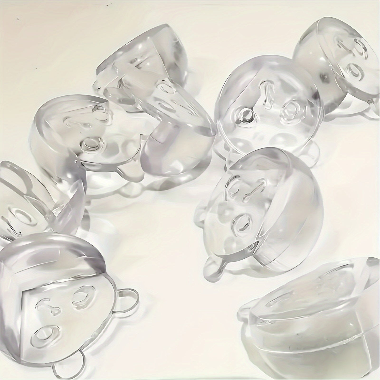 12 to 20 Pieces of Transparent Anti-Collision Corner Protectors with Bear Head Design