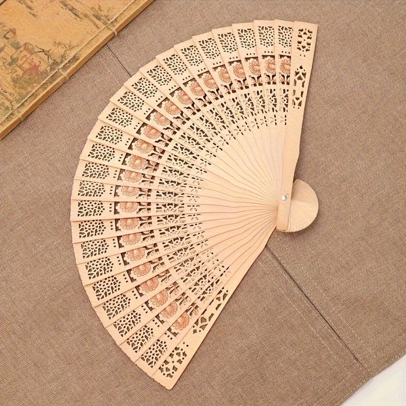 Set of 10/20/30 Wedding Fans Portable Chinese Sandalwood Hand Fans for Wedding Gifts and Party Decor