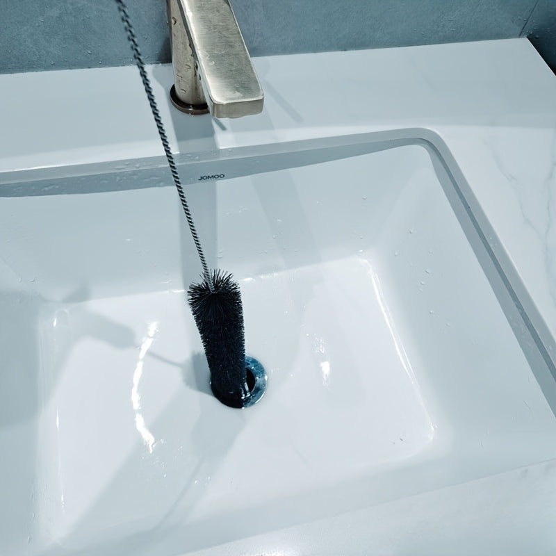 Cepillo de limpieza de acero inoxidable de mango largo para cocina, baño y muebles