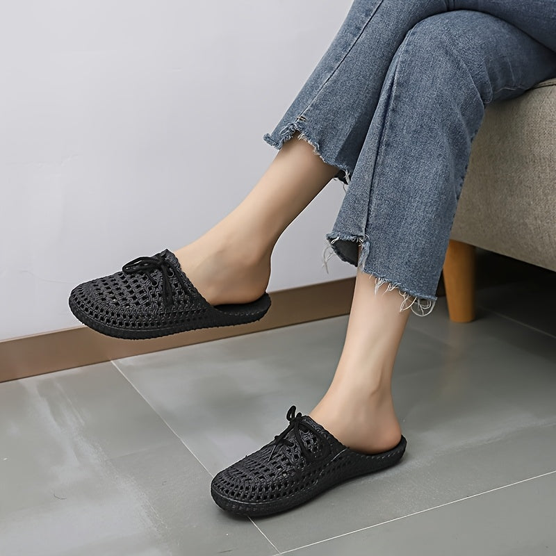 Ayollar yozgi slip-on sandallari, sirpanishga qarshi, havuz partisi uchun, kundalik flatlar