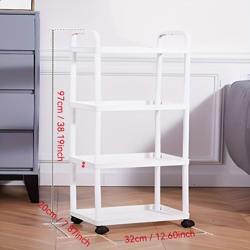 Carro de almacenamiento con ruedas multifuncional con 3/4/5 niveles para cocina, baño y sala de estar