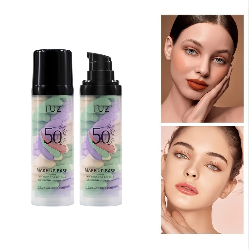 Женский трёхцветный базовый крем-консилер для макияжа, осветляющий и увлажняющий