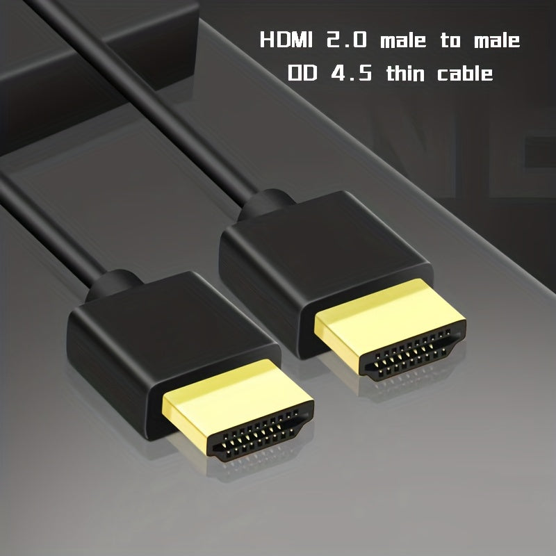 Male to Male 4K Ultra HD HDMI Cable 18Gbps HDR 60Hz for Monitors and HDTV
