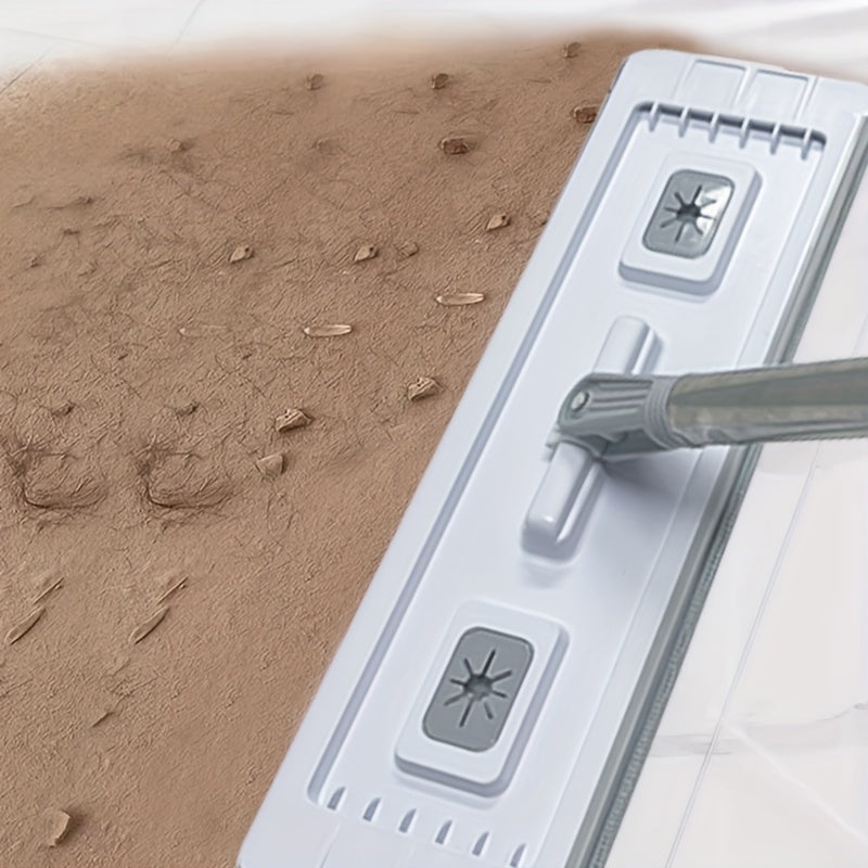 Yassi pol uchun mop va qopqoq to'plami, mikrotozalash mato bilan nam va quruq tozalash uchun