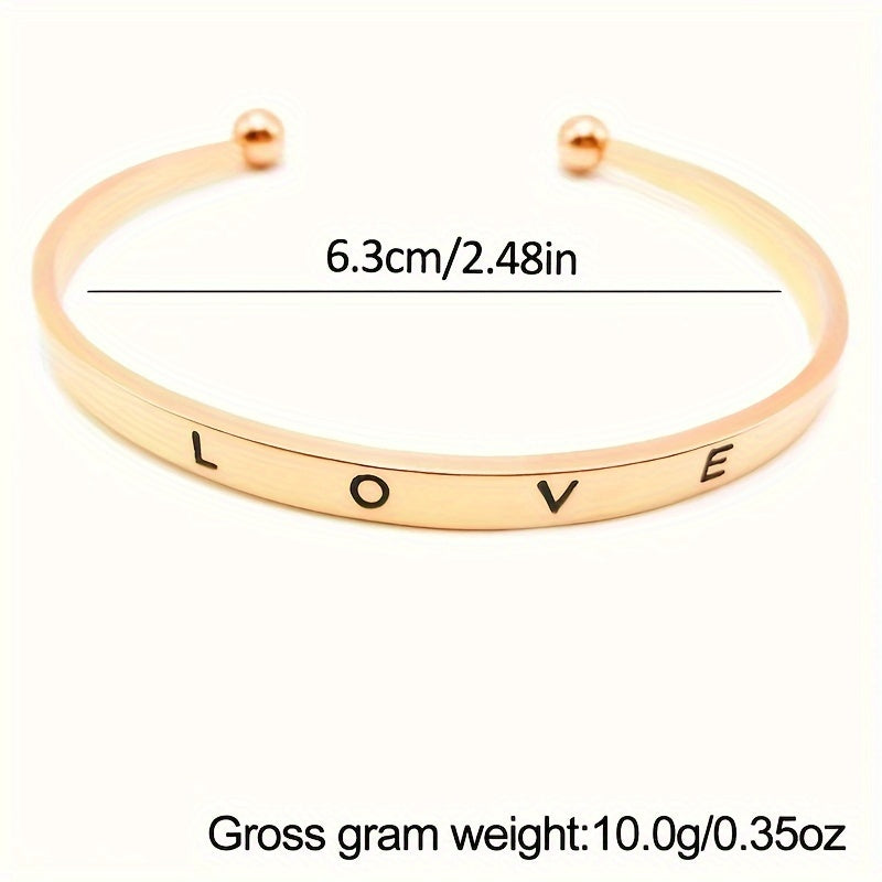 Women's Gold Quartz Watch and Bracelet Set Minimalist Fashion Gift for Valentine's Easter Eid