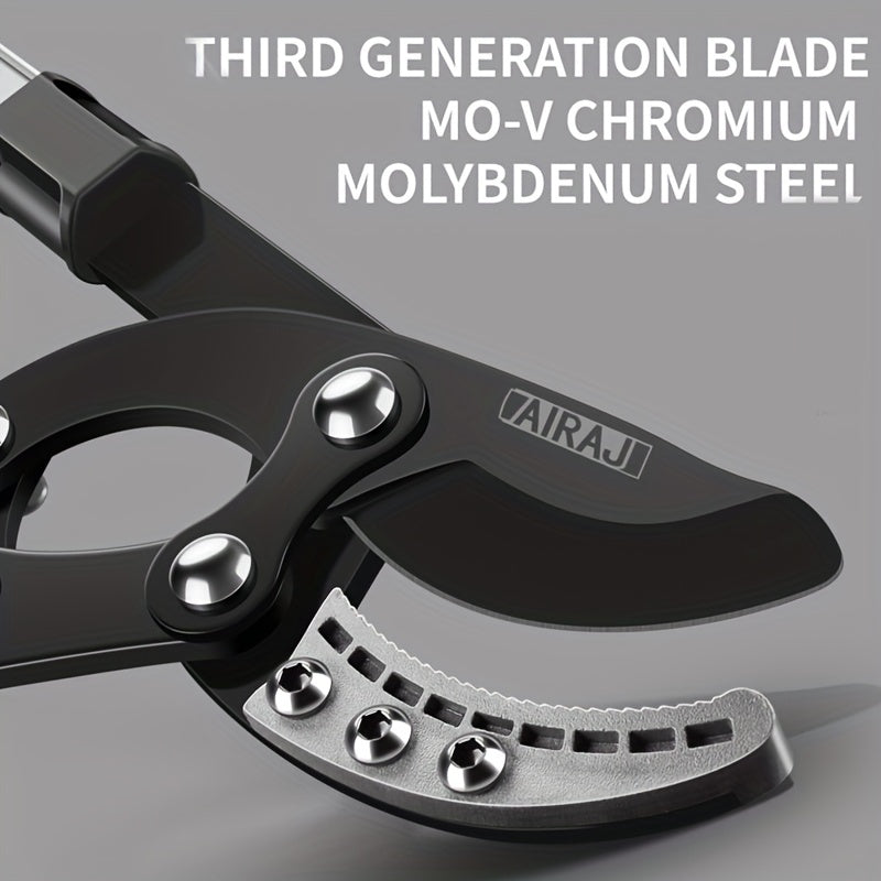 Heavy-Duty Pruning Shears Alloy Steel Blades Ergonomic Grip Garden Fruit Tree Trimming