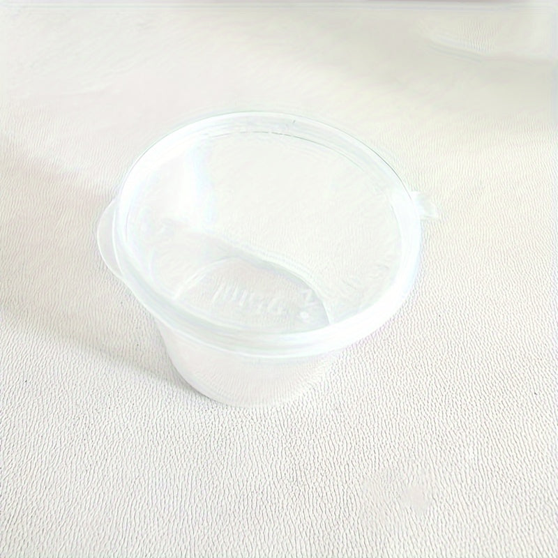 50 Clear Disposable Sauce Boxes for Takeout Food Storage with Lids