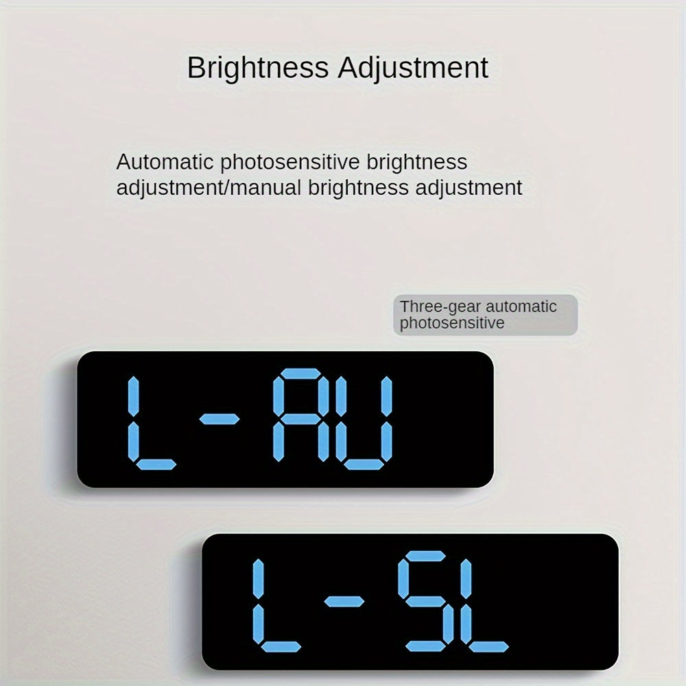 Digital Wall Clock with Temperature Humidity Display Week and Alarm