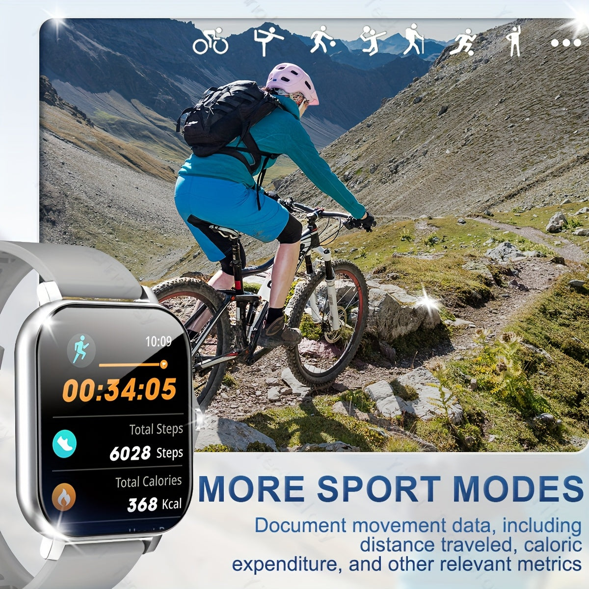 2024 Sports Smart Watch for Men and Women 1.83-Inch HD Touch Screen Call and Fitness Tracker