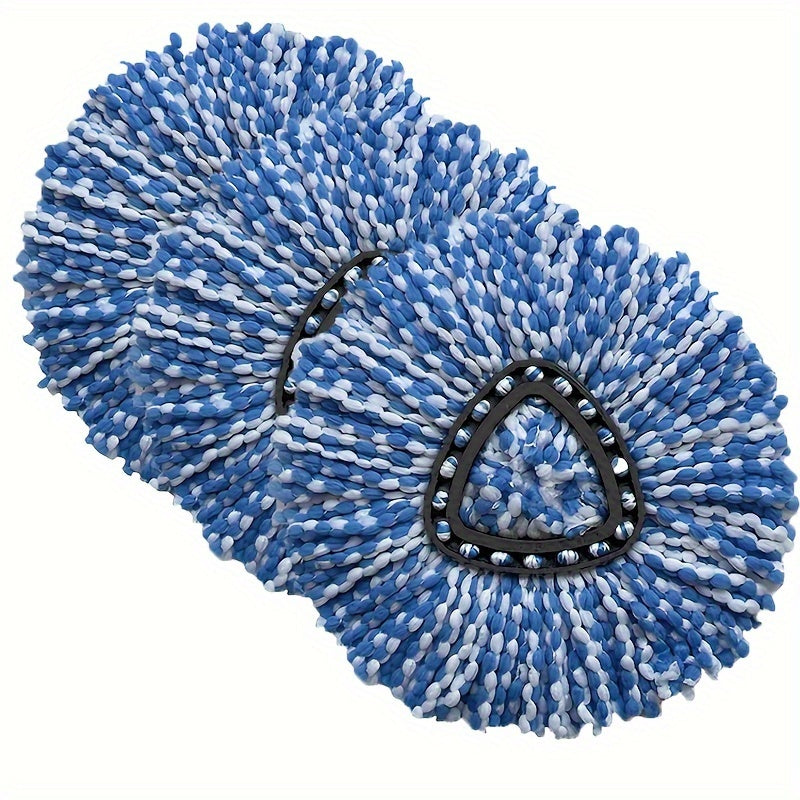 [Mijozlar Sevimlisi] 3 ta Mikroto'qima Uchburchakli Spin Mop Boshliqlarini O'rnatuvchi To'plami - Mashinada Yuvish Mumkin, Yog'och, Marmar, Beton, Kafel Pol va Avtomobil Yuzalari Uchun Ideal