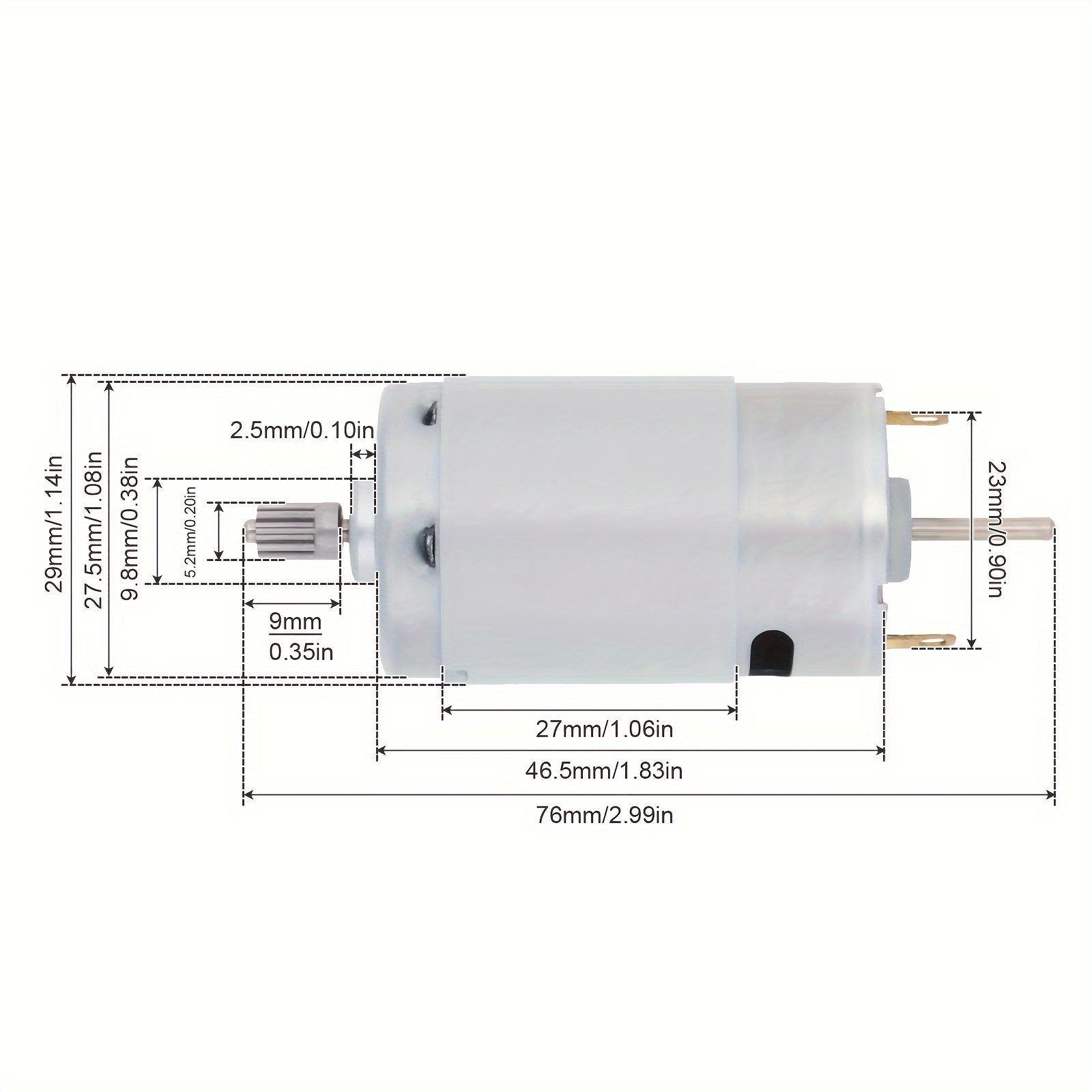 12V DC Motor High Speed 22000RPM Large Torque for Air Pumps DIY Toys Small Appliances