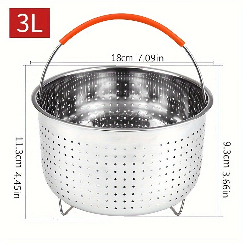 Cesta de vapor de acero inoxidable para olla a presión 1 cuarto sin electricidad