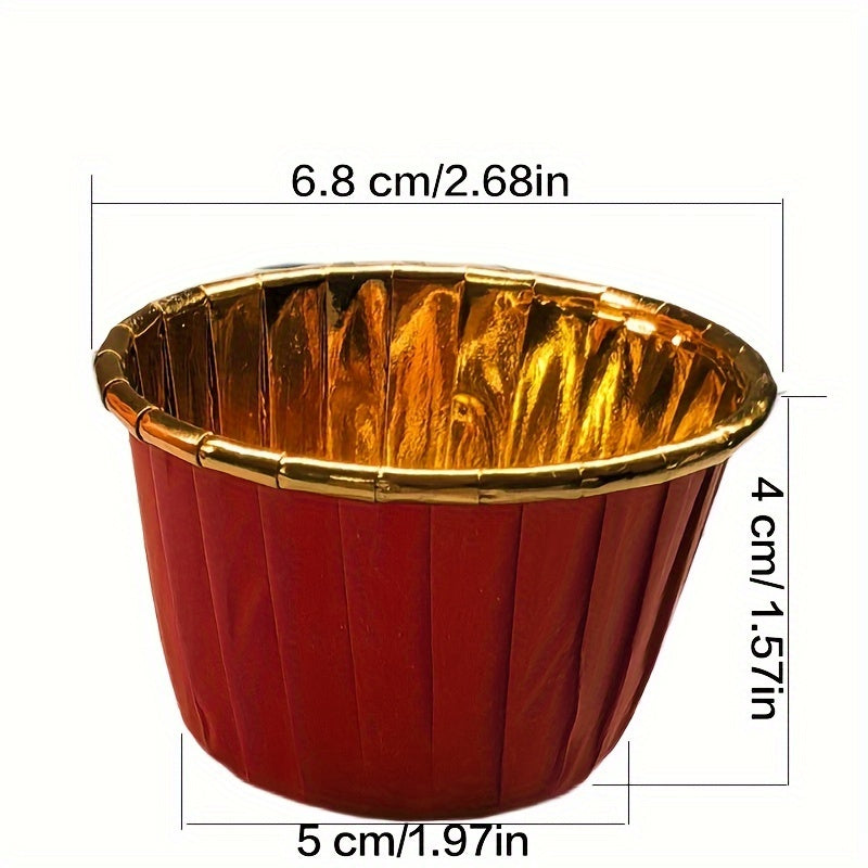 50 штук термостойких бумажных форм для кексов с крышками для выпекания кексов и маффинов