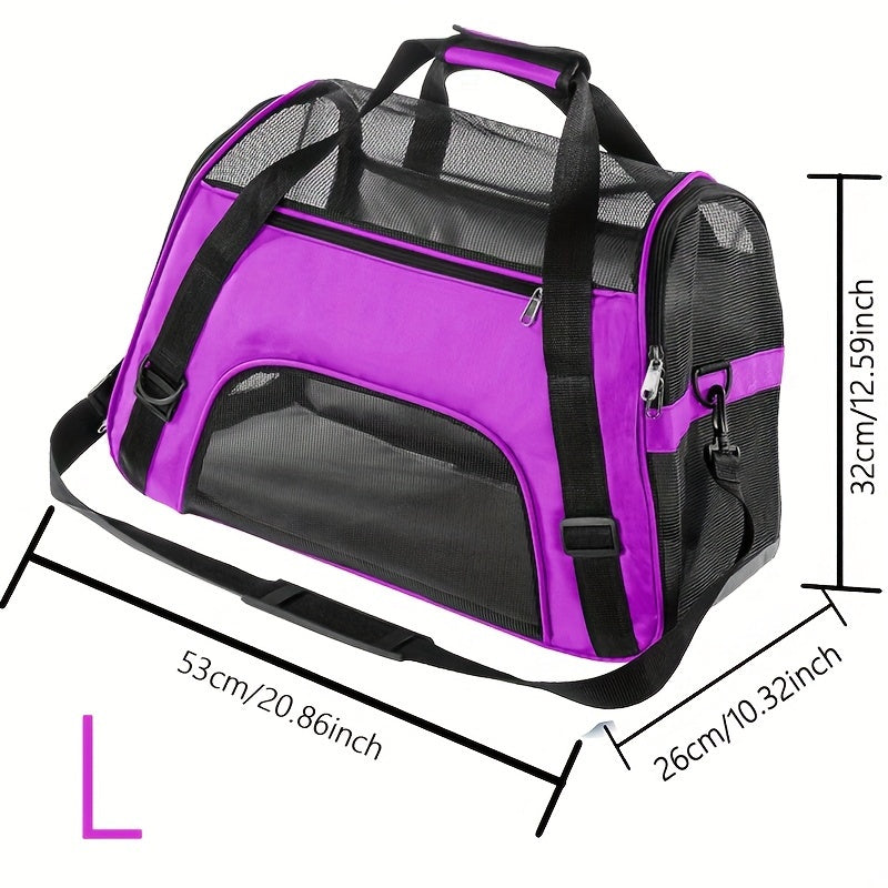 Lightweight Foldable Pet Carrier for Cats and Dogs Ventilated Safe Travel