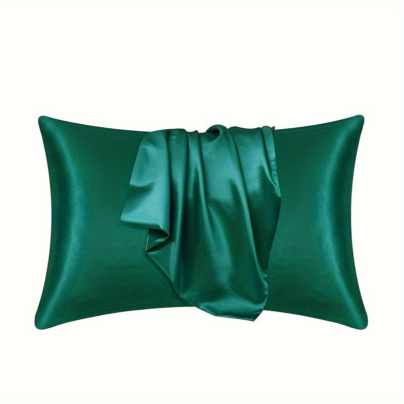 Solid Color Satin Pillowcase Envelope Closure for Bedroom Bedding