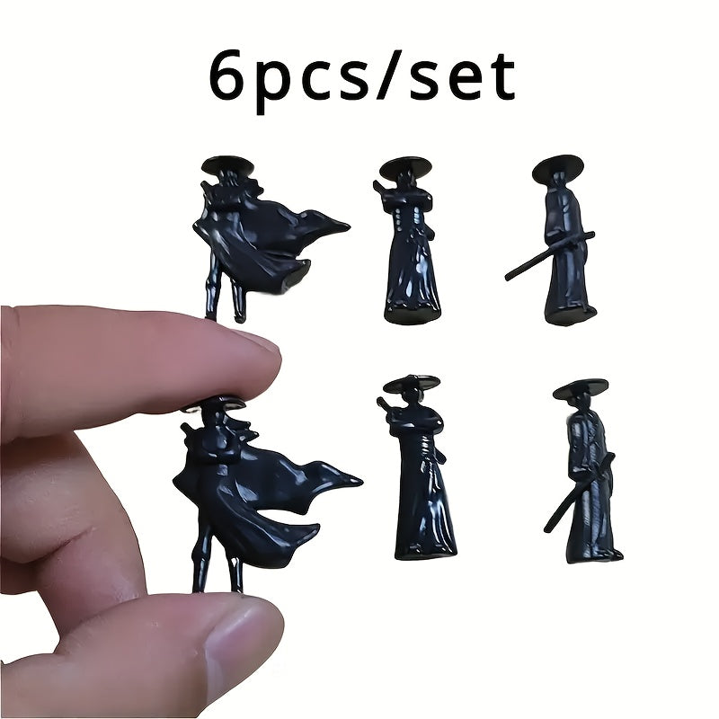 6pcs Car Interior Decoration Accessories Center Console Stickers for Daily Use