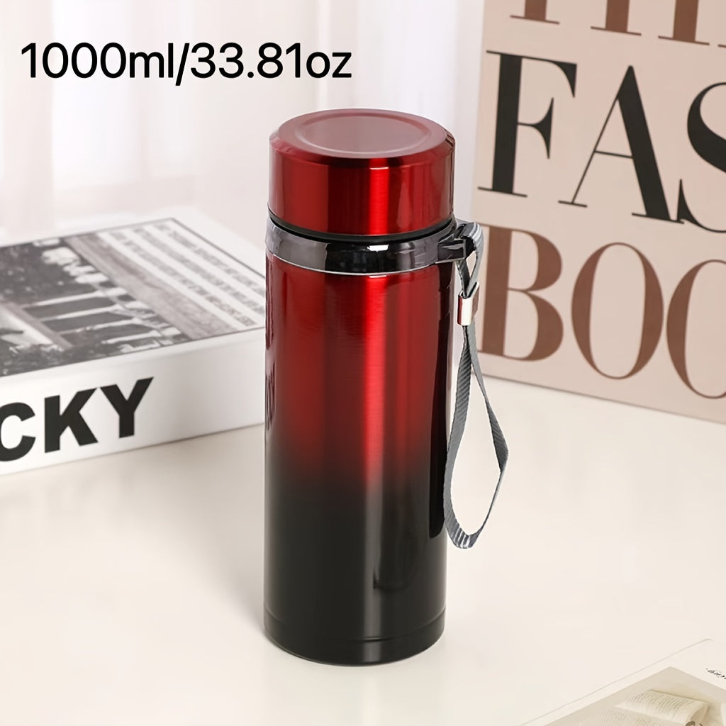 Men's Stainless Steel Travel Mug with Tea Strainer Large Capacity Wholesale