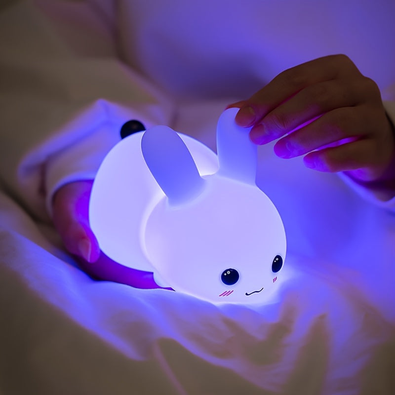 Silicone Night Light with USB Charging Remote Control Dimmable Touch LED for Kids and Bedroom