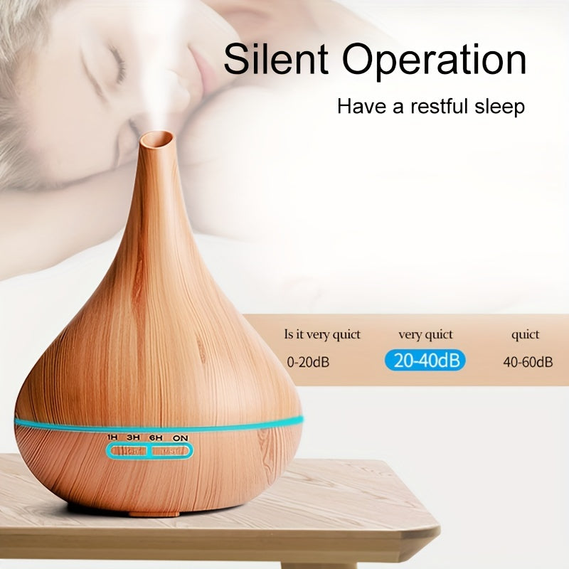 Aromatherapy Humidifier with 7-Color LED Lights, USB Powered, Quiet